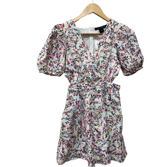 French Connection Flores Cotton Eyelet Cutout Dress Size 0 - Picture 8 of 8